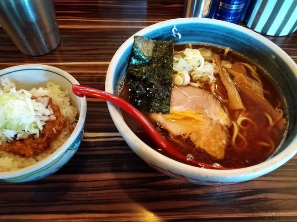 「中華そば＋蛍ごはん」@中華そば 螢の写真