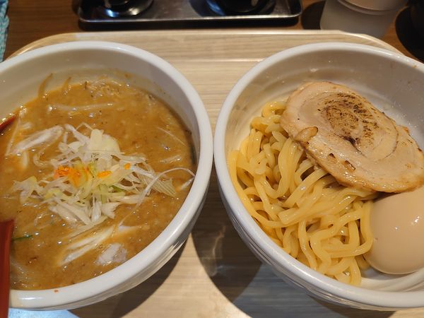 「味噌つけ麺(麺半分、1050円)」@らーめん 蓮の写真