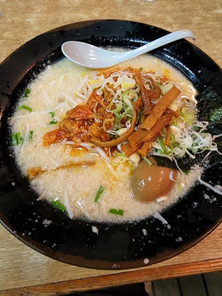 「ホルモンメン」@屋台ラーメンとんこつ貴生 稔台店の写真