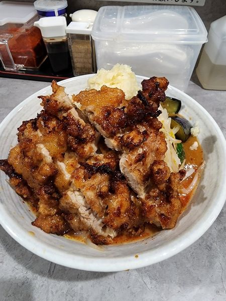 「あんかけDX」@旨辛ラーメン表裏 高田馬場店の写真