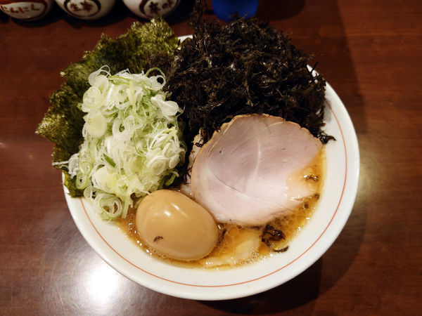 「らーめん もも+岩のり+ネギ」@らーめん飛粋の写真
