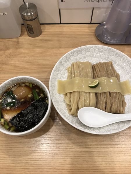 「合盛りつけ麺950円➕味玉(無料クーポン)」@麺や 麦ゑ紋の写真