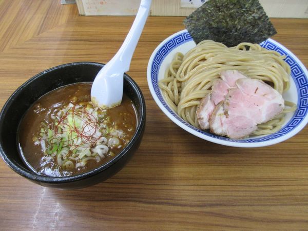 「辛みそつけ麺（１０００円）＋大盛１５０円＋低温チャー１２０円」@大勝軒ROSSO－ロッソ－の写真