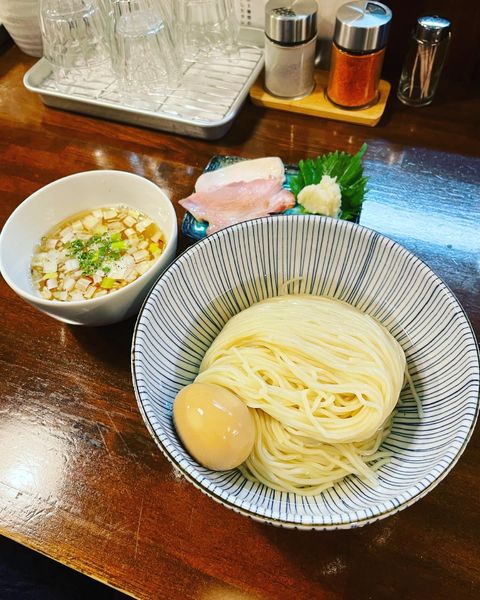 「【限定】伊吹イリコとアジ煮干の昆布水塩つけ麺」@CLAM＆BONITO貝節麺RAIKの写真