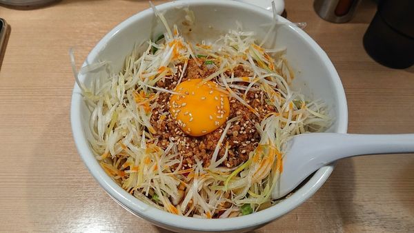 「汁なし担々麺 白髪ネギ」@中華そば ます田の写真