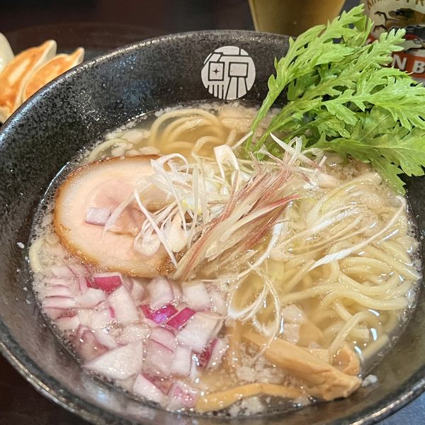 「ヤミツキセアブラR25らーめん＋焼き餃子＋キリン一番搾り中瓶」@一匹の鯨の写真