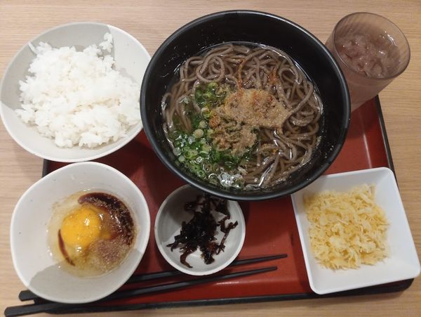 「朝定食350円(選択そば)」@麺家 茨木の写真