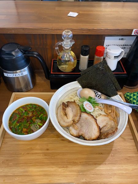 「台湾つけ麺全部麺大盛¥1,400円(9月限定)」@らぁめん 麺彩家の写真