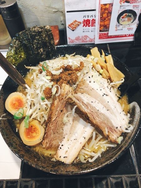 「男爵味噌ラーメン820円(税抜)」@赤字らーめん 総本店の写真