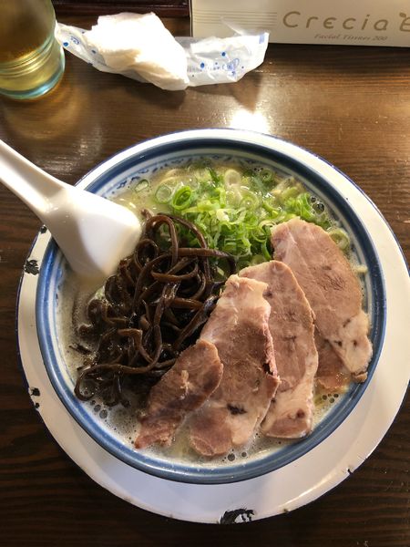 「ラーメン　800円」@博多ラーメン しばらく 日本橋店の写真