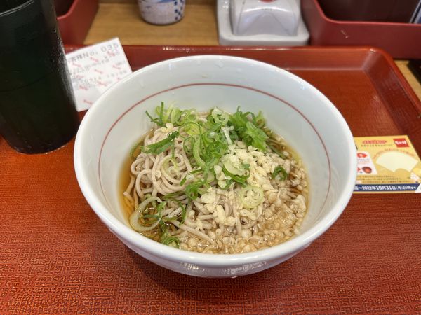 「冷やしはいからそば(小)300円」@なか卯 飯田橋東口店の写真