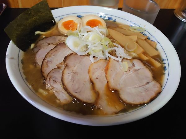 「チャーシューめん 煮玉子」@麺屋 ごとうの写真