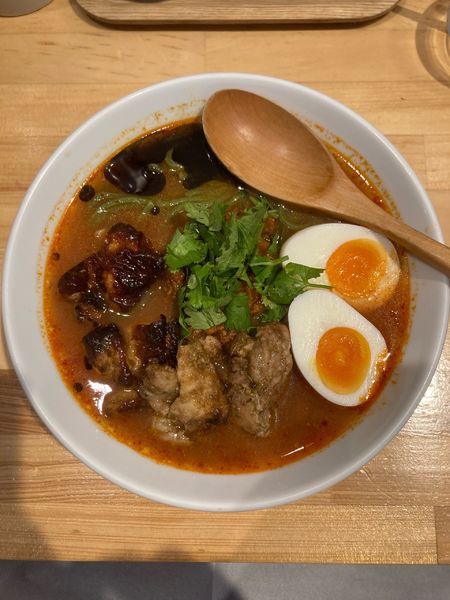 「チリトマラーメンスペシャル(温)」@チリトマラーメン THANKの写真