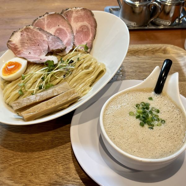 「ハイパーつけ麺＋OCTAGON BEERジューシーフルーツ」@僕家のらーめん おえかきの写真