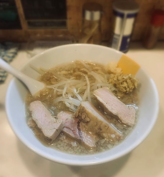 「マニ二郎(野菜/ニンニク少な目¥1000)」@塩生姜らー麺専門店 MANNISH 浅草店の写真