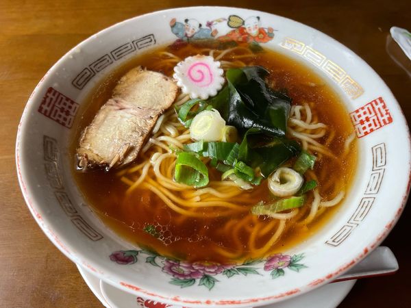 「しょうゆらーめん550円」@食堂 青木屋の写真