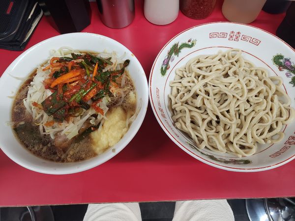 「小つけ麺少な目＋九条ネギキムチ」@ラーメン二郎 湘南藤沢店の写真