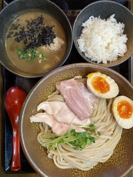 「限定　濃厚煮干しつけそば」@是・空 金沢藤江店の写真