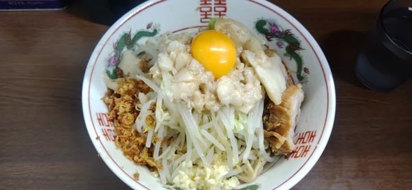 「小汁なし（ニンニク、アブラ、カラメ）」@ラーメン二郎 横浜関内店の写真