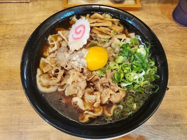 「肉玉醤油ラーメン(豚肉2倍)」@肉醤油ラーメン 肉太郎 梅田第3ビル店の写真