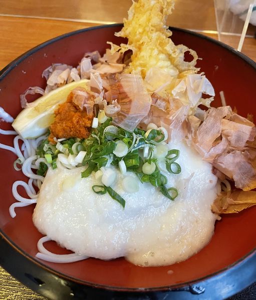 「山かけ皿」@そば処四ツ橋田代の写真