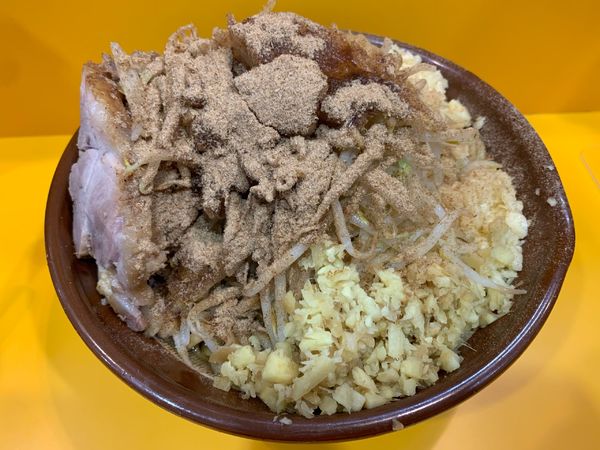 「ドクロ大麺増し　ヤサイスコシニンニクマシマシアブラ」@ラーメン二郎 八王子野猿街道店2の写真