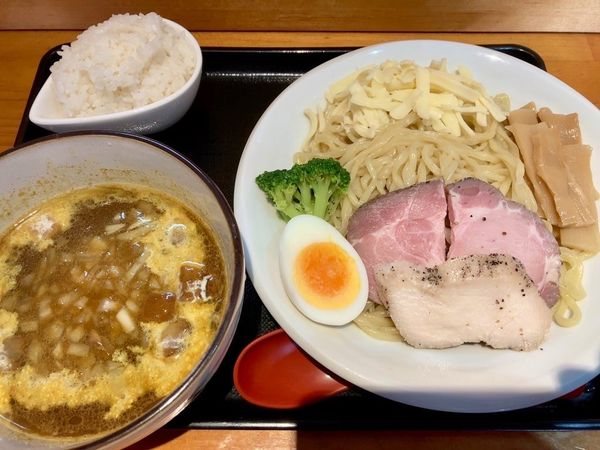 「カレーつけめん(追いメシ付き) 900円」@麺ゃこもんの写真