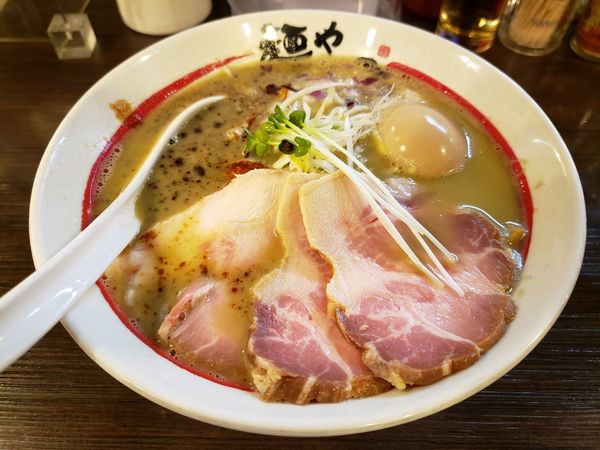 「特製濃厚牡蠣蕎麦」@麺や でこの写真