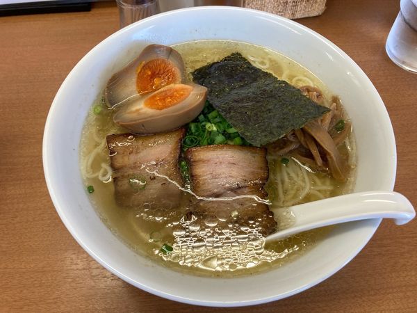 「塩中華そば¥840＋煮卵¥120」@中華そば ななまるの写真