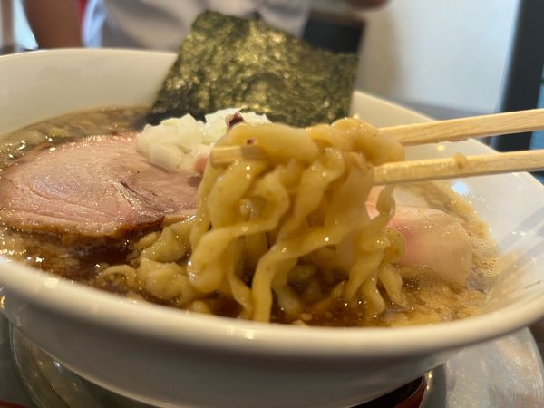 「人気No1 背脂煮干らーめん880円」@千葉房総 麺のマルタイの写真