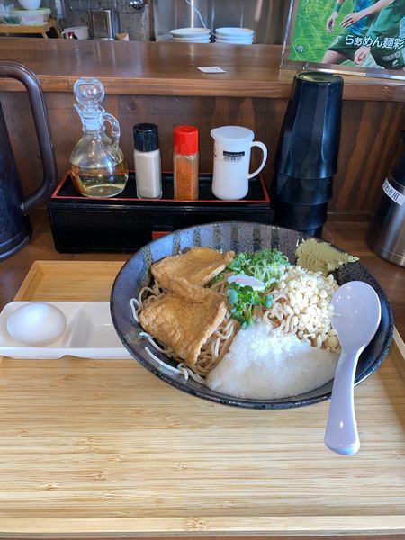 「冷やしたぬき風中華そば〜新化〜Ｗ¥1,100円(金曜日限定)」@らぁめん 麺彩家の写真