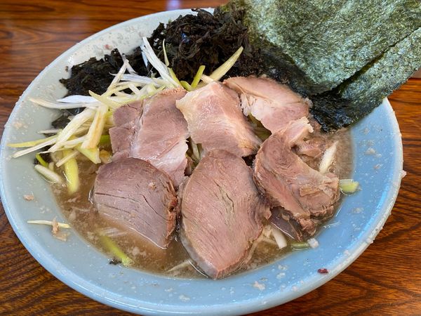 「ネギチャーシューメン　岩のり」@ラーメンショップ 牛久結束店の写真