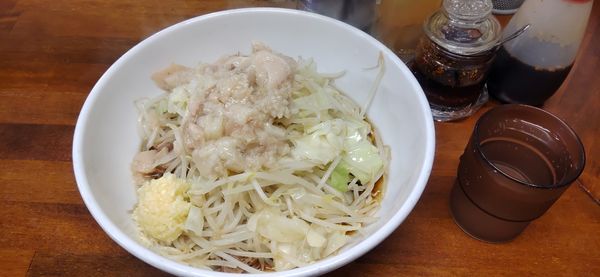 「らーめんしょうゆ（スープなし）」@ラーメン凛 砂町店の写真