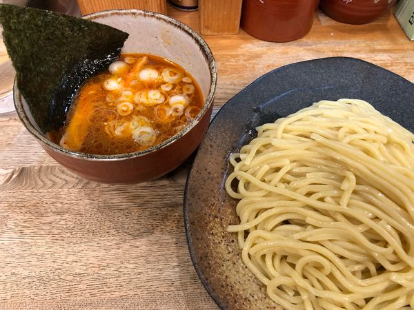 「辛味つけ麺」@つけ麺屋 やすべえ 新宿店の写真