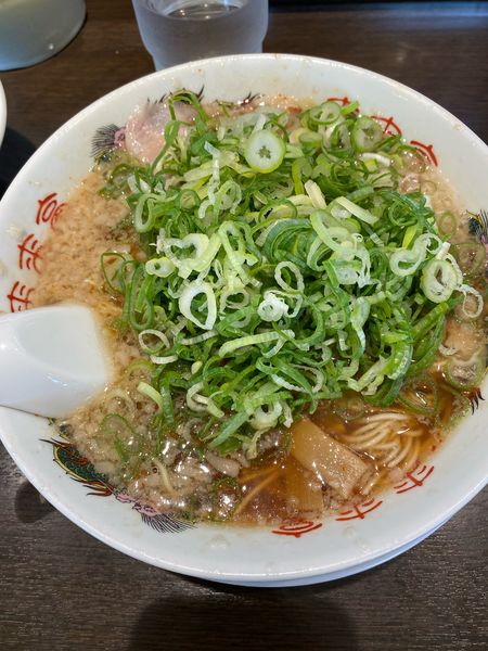 「ラーメン740円➕ネギ多め➕麺固め」@来来亭 木更津店の写真
