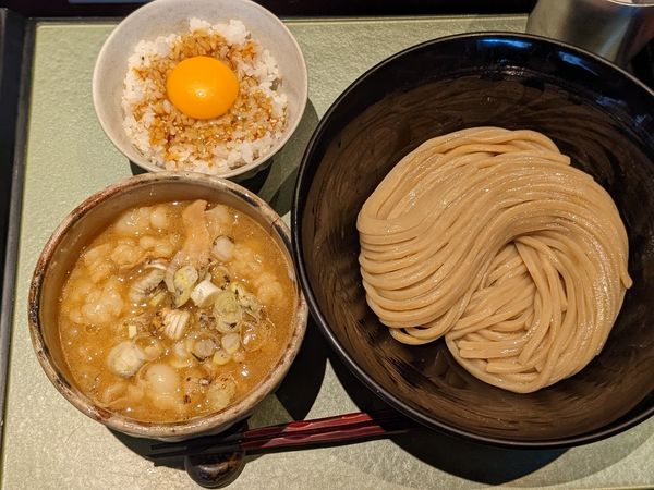「限定　転調　ホルモン増し」@つけ麺 繁田の写真