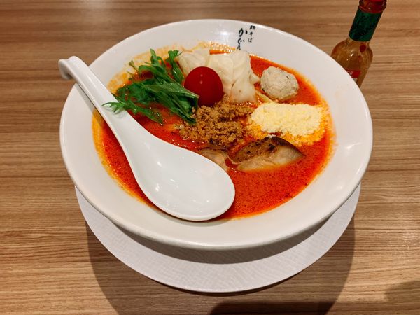 「特製トマト塩鶏そば」@鶏そば かぐら屋 西新宿店の写真