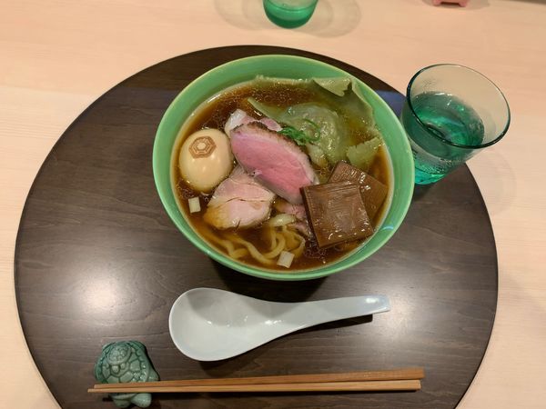 「特製手打ち中華蕎麦醤油1350円」@手打麺祭 かめ囲の写真