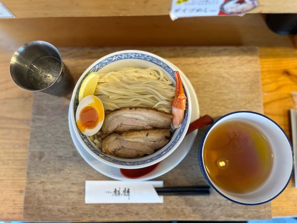 「限定  冷カニつけ麺」@中華そば 麒麟の写真