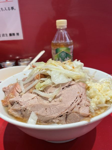 「小ラーメン（にんにく）¥800」@ラーメン二郎 西台駅前店の写真