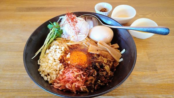 「板板麺+味玉」@湖麺屋 Reel Cafeの写真