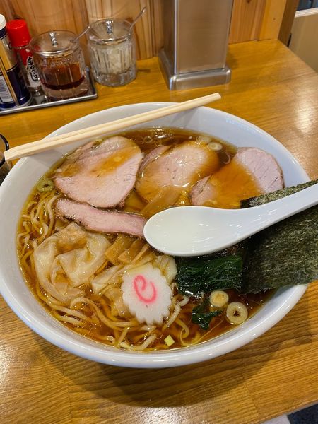 「ワンタン麺（大盛）」@白河中華そば こすがの写真