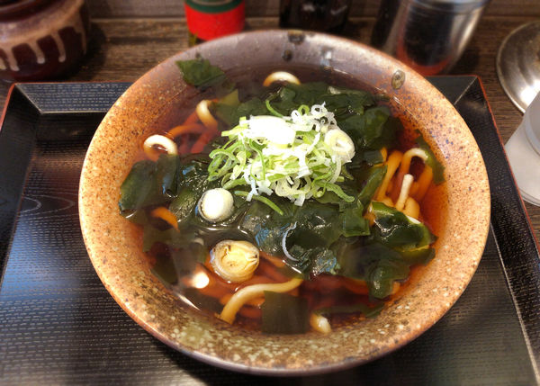 「わかめうどん(440円)」@三松 青砥店の写真