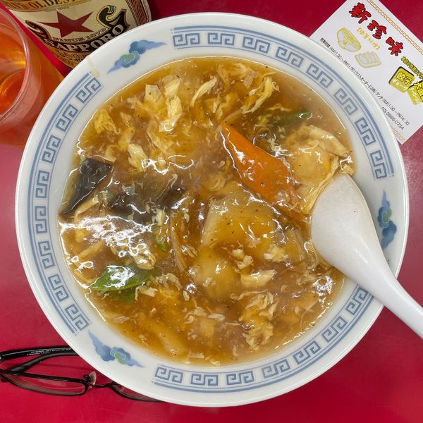 「北京大滷麵（半ターロー麺）」@新珍味の写真