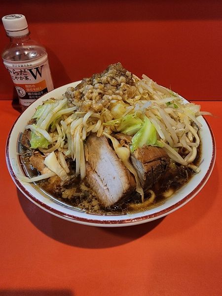 「小豚ラーメン  あぶら  からめ」@ラーメン二郎 仙川店の写真