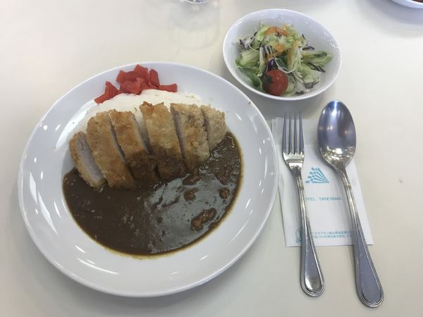 「アルペンカツカレー、大盛」@レストラン立山の写真