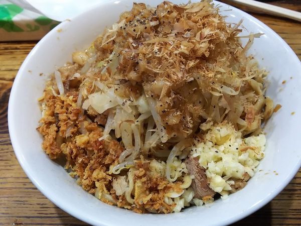 「【限定】冷やし汁なし並ニンニクアブラ　900＋100円」@夢を語れ青森の写真