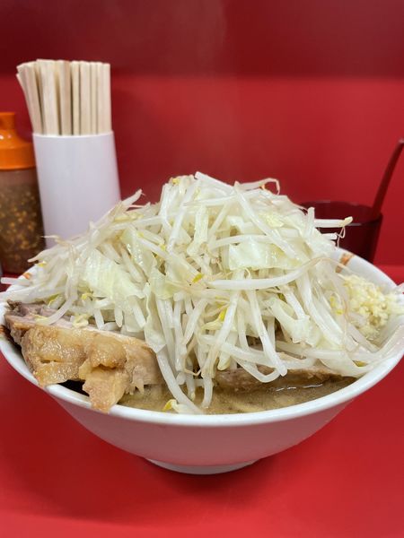 「小ラーメン（にんにく）¥800」@ラーメン二郎 一橋学園店の写真