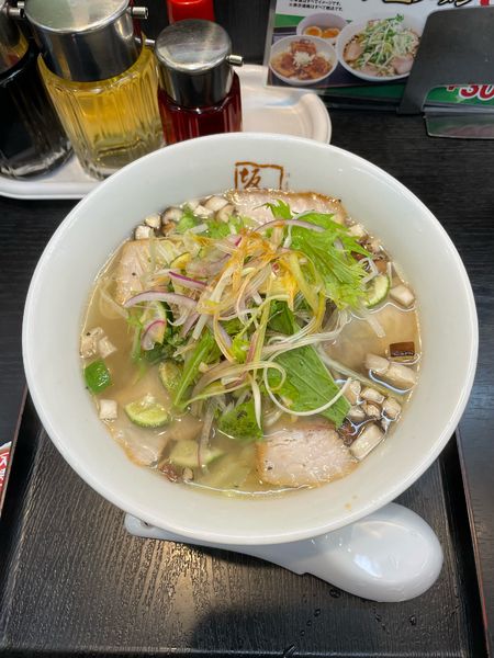 「さっぱり塩ラーメン(970円)」@喜多方ラーメン 坂内 川崎東田店の写真