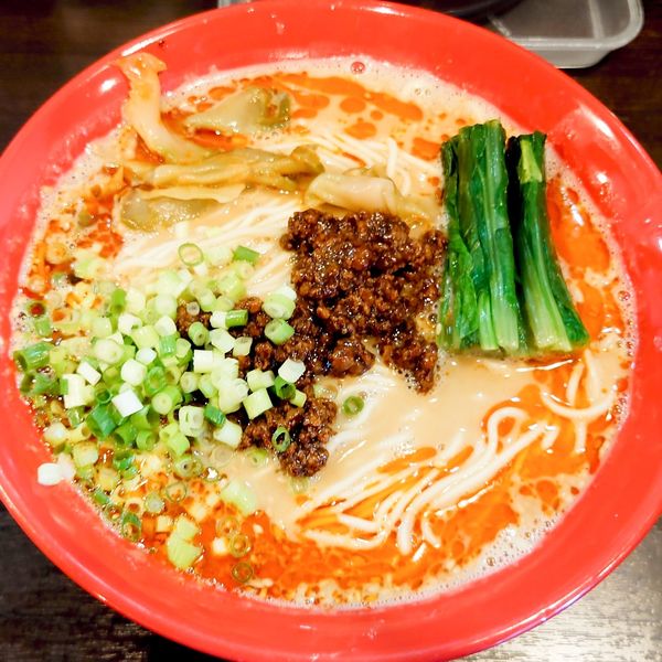 「タンタン麺950円 麺大盛225㌘(無料)」@つけめん・らーめん活龍 境店の写真